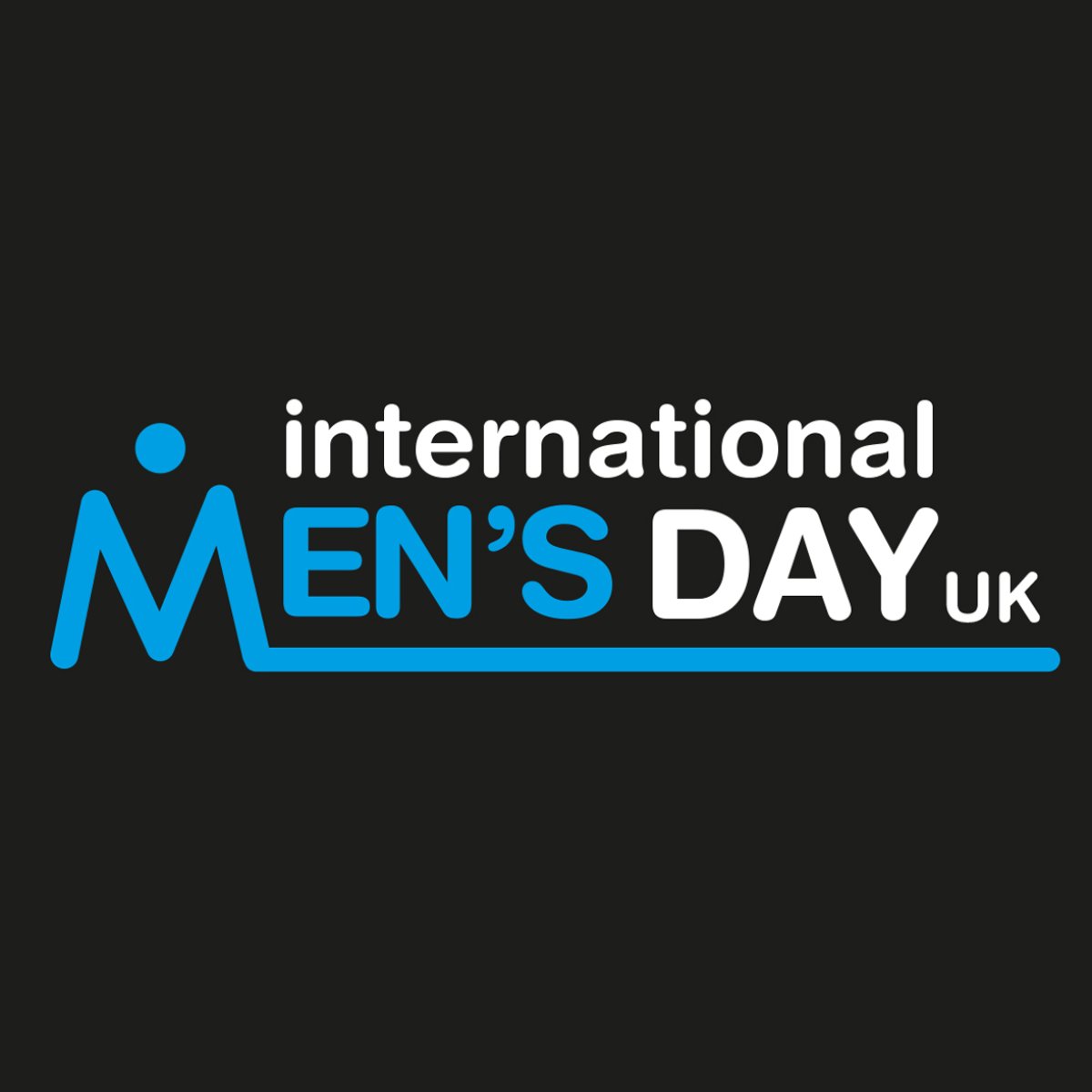 International Men's Day logo black square