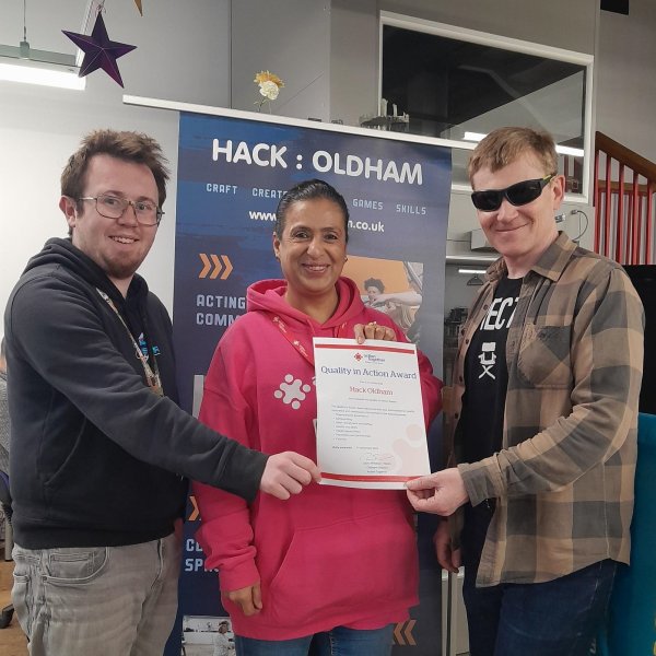 Hack Oldham presented with QiAA