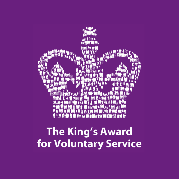 King's Award for Voluntary Service purple logo