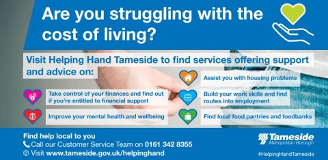 helping Hand logo Tameside Council